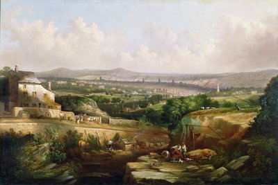 Vue de Sheffield depuis Psalter Lane, vers 1850 - J. McIntyre